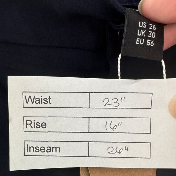 Bloomchic Wide Leg Cropped Pants Navy - Picture 7 of 7